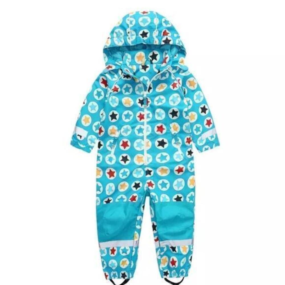 New  Villervalla toddler rain, suit 12 mo. Turquoise